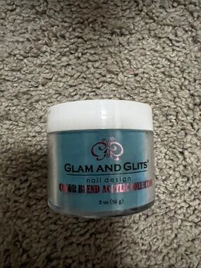 Glam and Glits Blue Nail Design Acrylic Powder